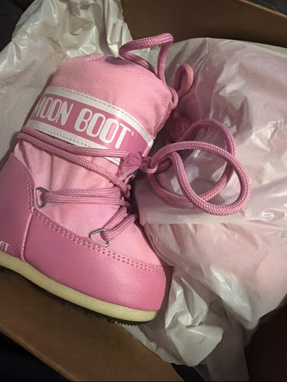Moon Boot Pink Insulated Snow Boot